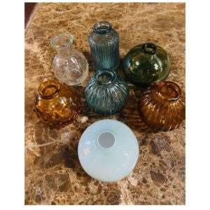Variety of Small Vases Rental
