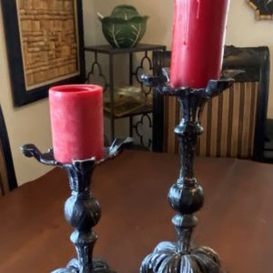 Black Cast Iron Candle Holders Rental