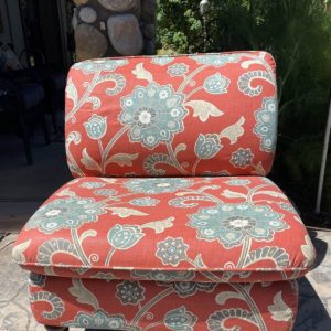 Floral Print Side Chair Rental