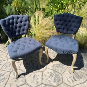navy blue parlor chairs for rent