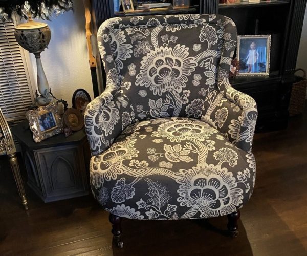 Floral Printed Side Chair for Rent