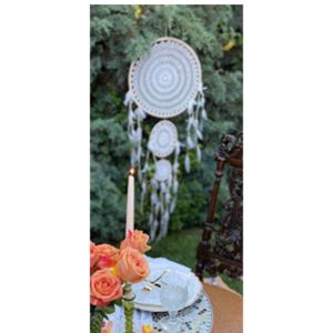 Large Bohemian White Dream Catcher for Rent
