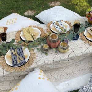 Macrame Table Cloths for Rent