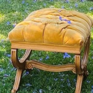 Vintage Gold Footstool Rental
